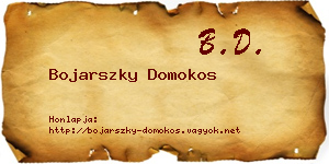 Bojarszky Domokos névjegykártya